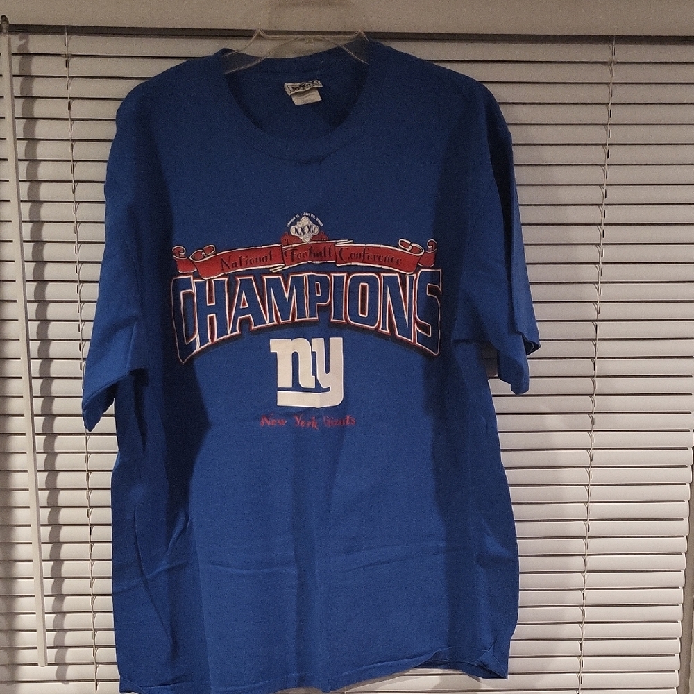 Blue New York Giants Champions T-Shirt